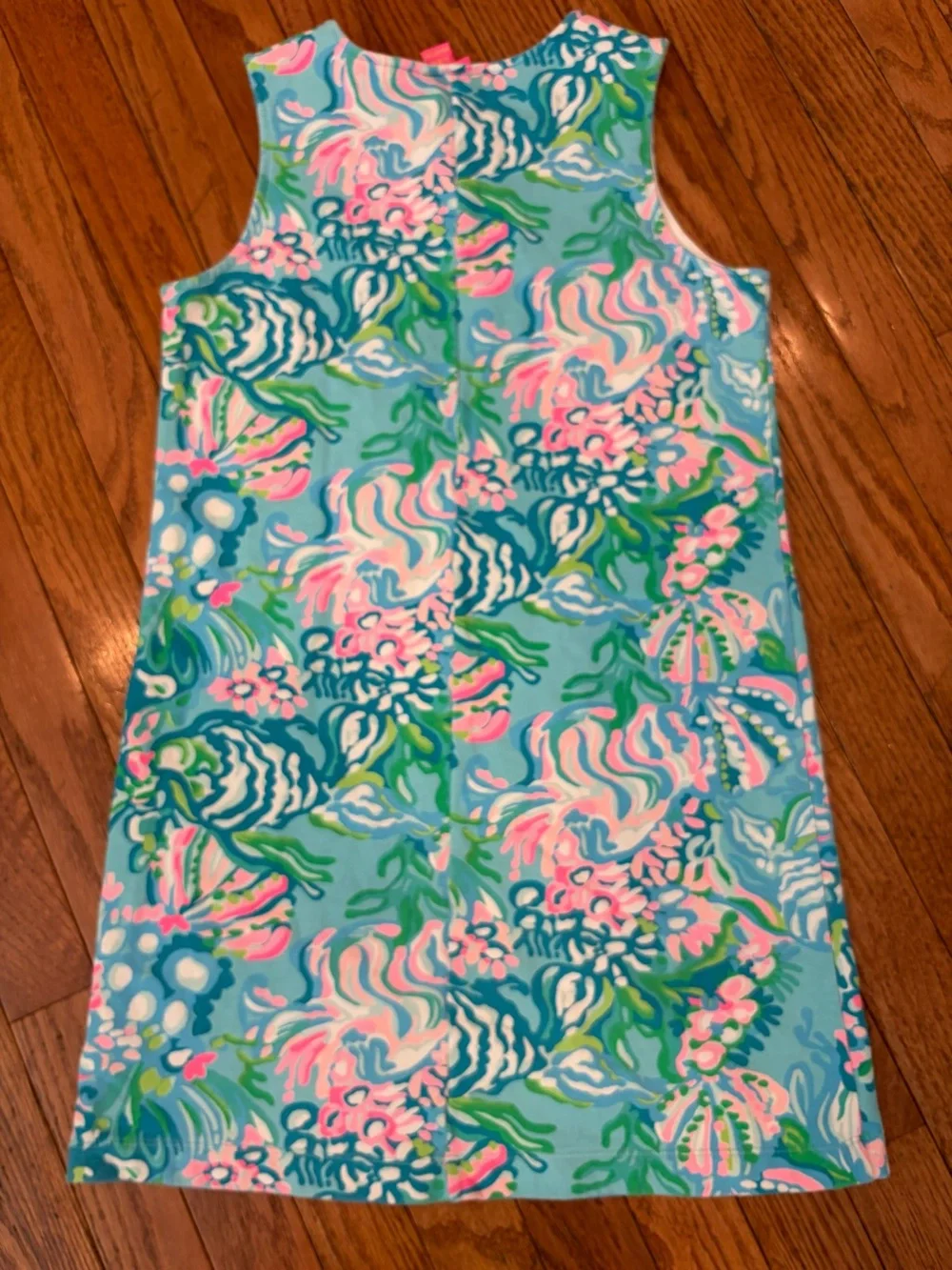 Lilly Pulitzer Girls Mini Harper Shift Flamingo Dress 12